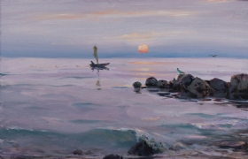 海上朝霞